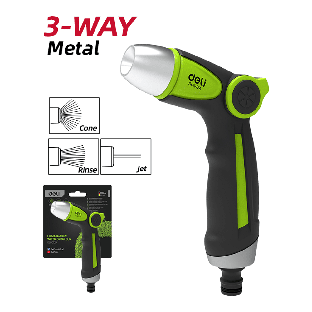 Пистолет-распылитель Deli GS EDL8072A, 3/4", 3 функции - 2