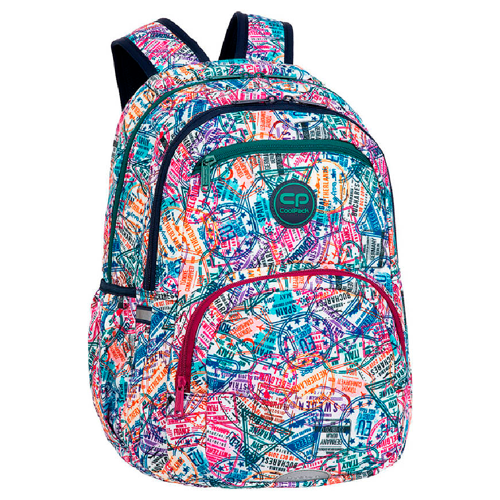 Рюкзак школьный Coolpack "Stamps", разноцветный