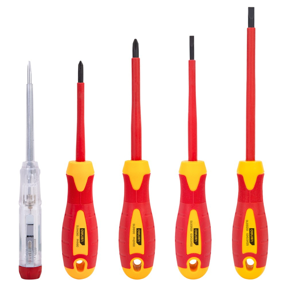 Набор отверток диэлектрических Deli YS DL510005, 5 предметов