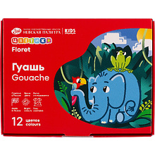 Гуашь "Цветик", 12 цветов, 15 мл.