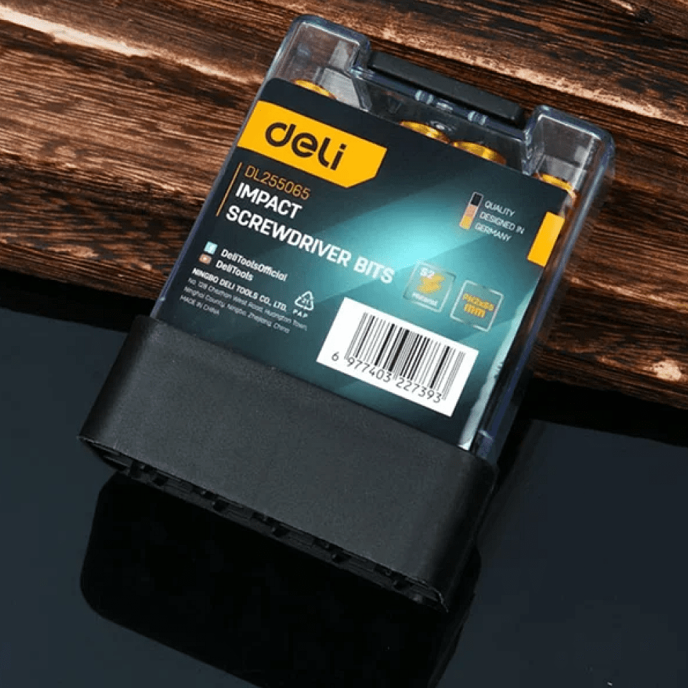 Бита Deli YS EDL255065, с ограничителем, 10 шт., PH2 x 65 мм, для ГКЛ - 9