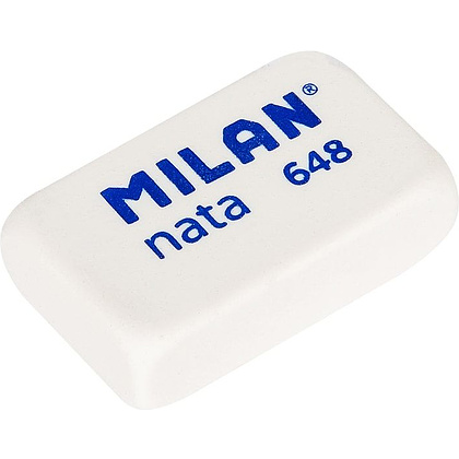 Ластик Milan "648", 1 шт, белый