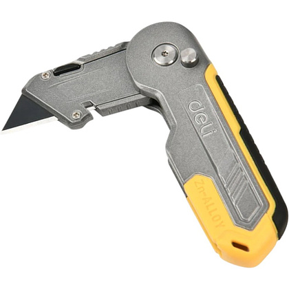 Нож строительный Deli YS EDL007Z, 19 мм, складной, трапеция