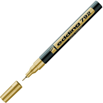 Маркер перманентный на нитрокраске Edding "792", черный - 3