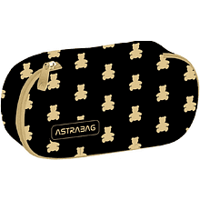 Пенал Astra "Golden teddy", 1 отделение, черный