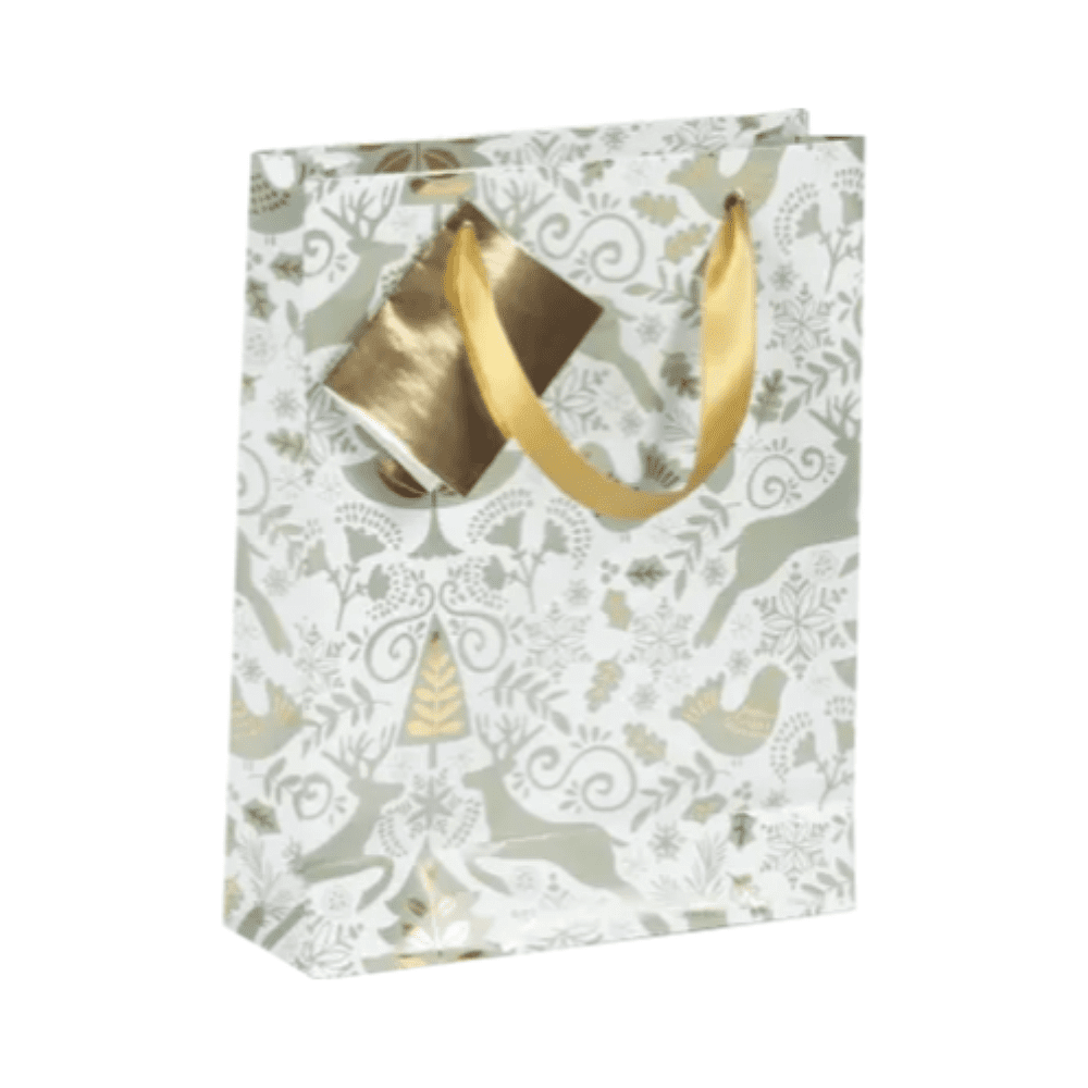 Пакет бумажный подарочный "In the wood", 17x6x22 см, разноцветный