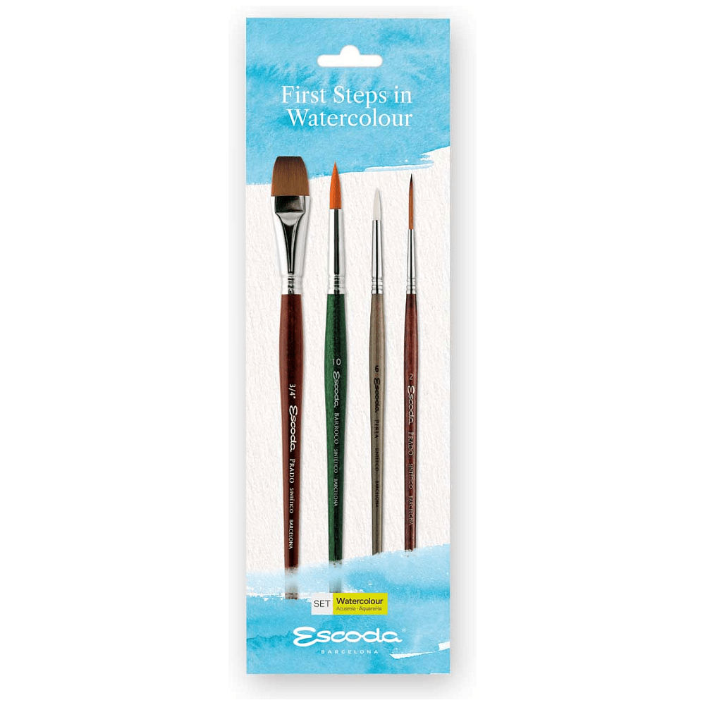 Набор кистей "Escoda. First steps in watercolor set", набор 4 шт