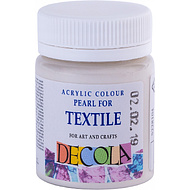 Краска акриловая по ткани перламутровая 