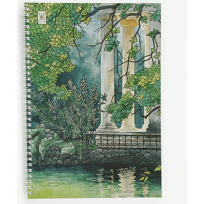 Тетрадь "Акварель (Эксклюзив)", А4, 96 листов, клетка, спираль сбоку, зеленый - 3