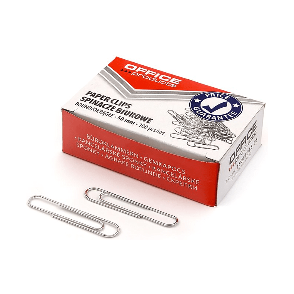 Скрепки "OF", 50 мм, 100 шт., серебристый - 3