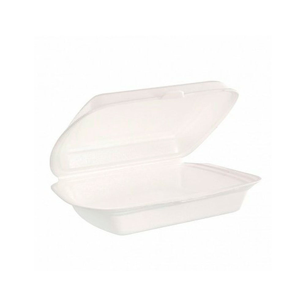 Ланч-бокс ВПС 250x195x68 мм, 1 секция, 100 шт/упак, белый