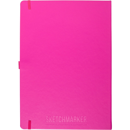 Скетчбук "Sketchmarker", 21x29,7 см, 140 г/м2, 80 листов, фуксия  - 2
