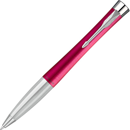 Ручка шариковая автоматическая Parker "Urban Core K314 Vibrant Magenta CT", 1.0 мм, пурпурный, серебристый, стерж. синий