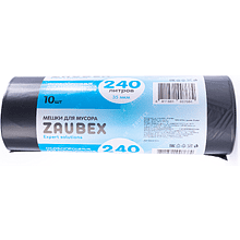 Мешки для мусора ПВД "Zaubex", 35 мкм, 240 л