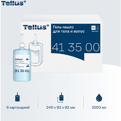 Мыло-гель Tellus Премиум для тела и волос 1 л, SC1 - 11