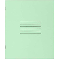 Тетрадь, A5, 12 листов, косая линейка, зеленый