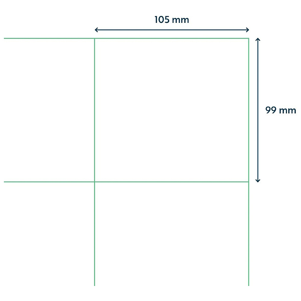 Самоклеящиеся этикетки универсальные "Rillprint", 105x 99 мм, 100 листов, 6 шт, белый - 3