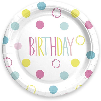 Тарелка бумажная "ДР12", 23 см, 6 шт, ассорти - 4