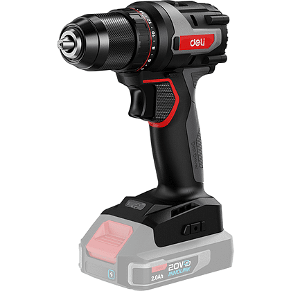 Аккумуляторная дрель-шуруповерт Deli RS EDE-DZ20-1, 20 В, 50 Нм, без АКБ и З/У, коробка