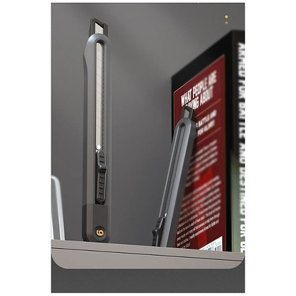 Набор ножей строительных Deli HS EHT4003, 3 шт (ножи 9мм/18мм/трапеция), Soft Touch, черный - 27