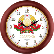 Часы настенные "988956", стекло, 300 мм, белый