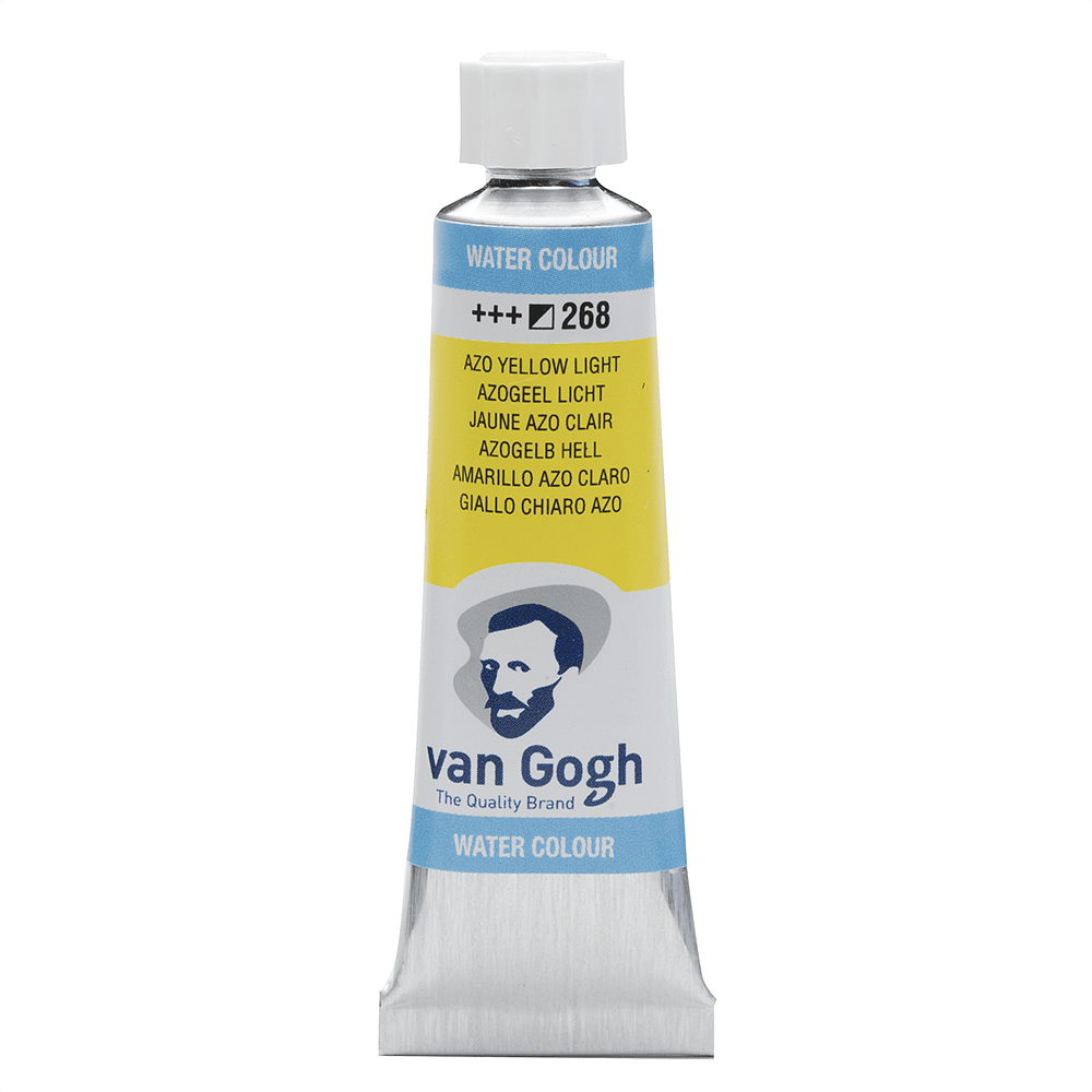 Краски акварельные "Van Gogh", 268 желтый светлый AZO, 10 мл, туба