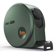 Рулетка Deli HS HT8519L, 5 м х 19 мм, Soft Touch, зеленый