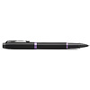 Ручка-роллер Parker "IM Vibrant Rings T315 Amethyst Purple PVD", 0,5 мм, черный, фиолетовый, стерж. черный - 5