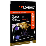 Фотобумага суперглянцевая ярко-белая для струйной фотопечати 