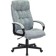 Кресло для руководителя Бюрократ CH-824 серо-голубой Light-28, ткань, пластик