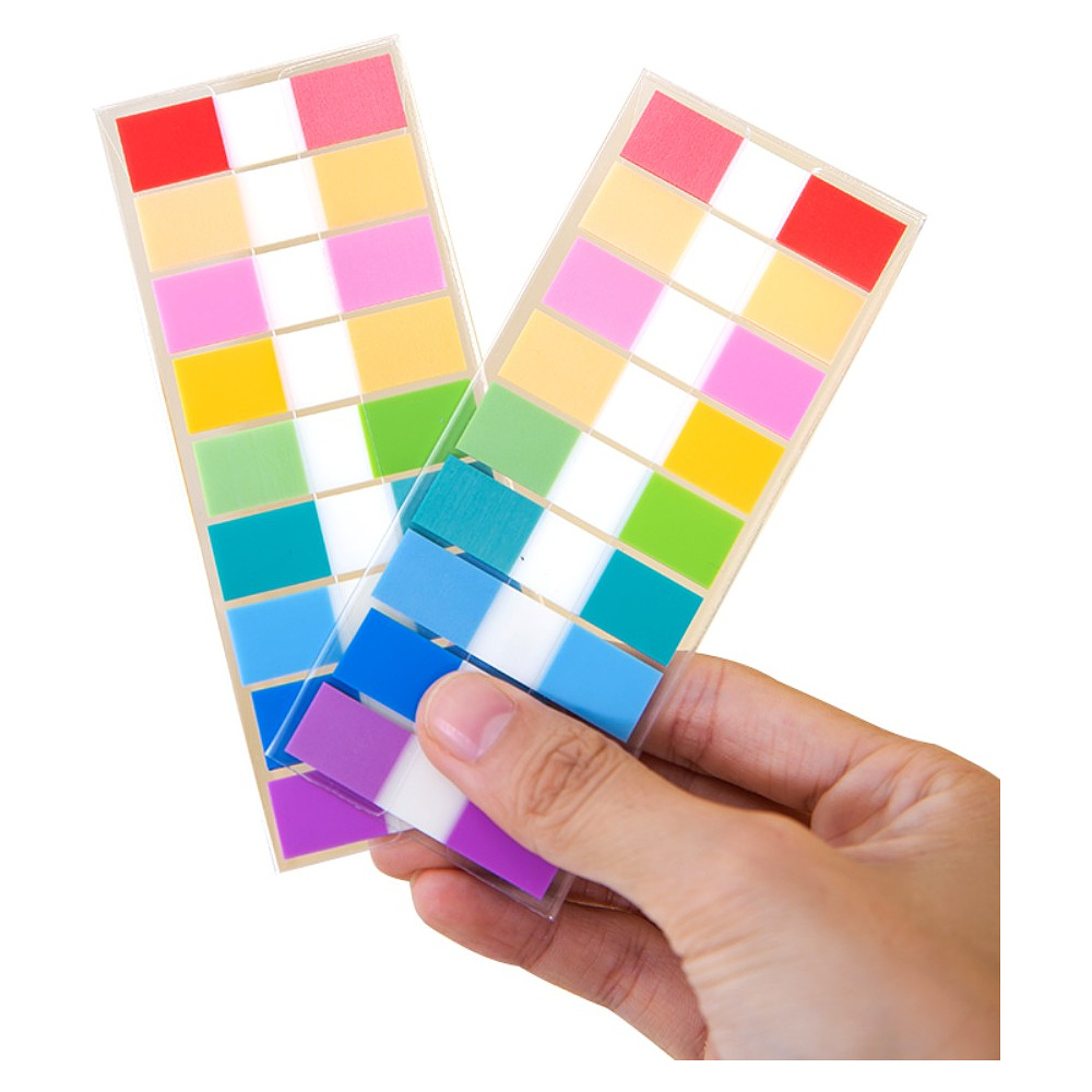 Закладки пластиковые Deli "Stick up", 12x44 мм, 180 шт, ассорти - 2