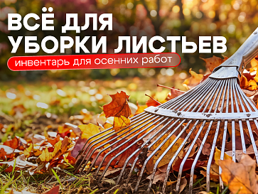 Осенняя уборка территории: инвентарь для работы