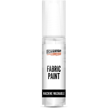 Краски для текстиля "Pentart Fabric paint", белый, банка