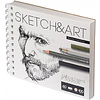 Скетчбук "Sketch&Art", 18x15.5 см, 60 г/м2, 100 листов - 2