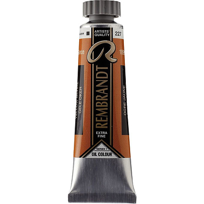 Краски масляные "Rembrandt", 227 охра желтая, 15 мл, туба