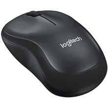 Мышь "Logitech M185", беспроводная, USB, черный, серый