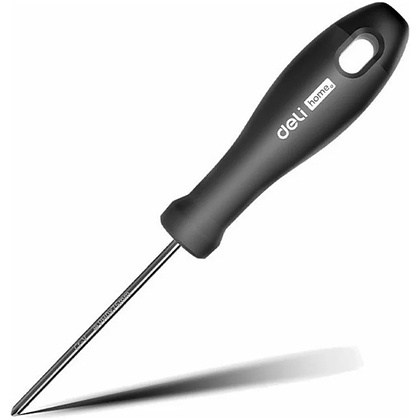 Отвертка Deli HS EHT1203, PH0х75 мм, Soft Touch, черный