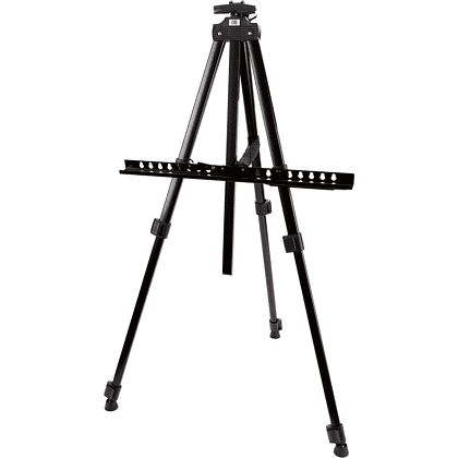 Мольберт тренога, алюминий, в чехле, с нижней штангой