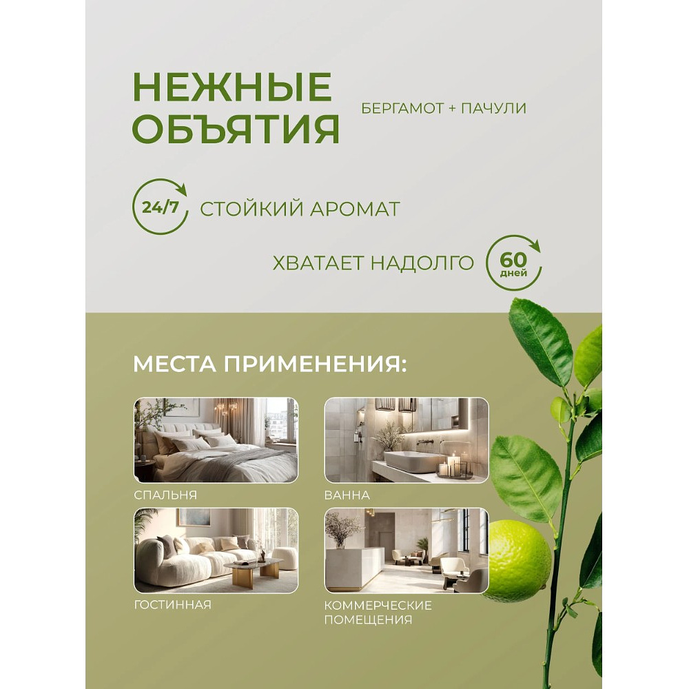 Освежитель воздуха До-Ре-Ми Нежные объятия, аэрозоль, Премиум, 250 мл (сменный баллон) - 4