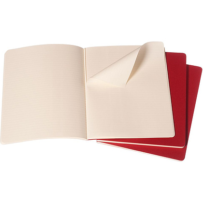 Блокнот "Cahier Journal Xlarge", А4, 190x250 мм, 60 л, 3 шт, клюквенный - 2