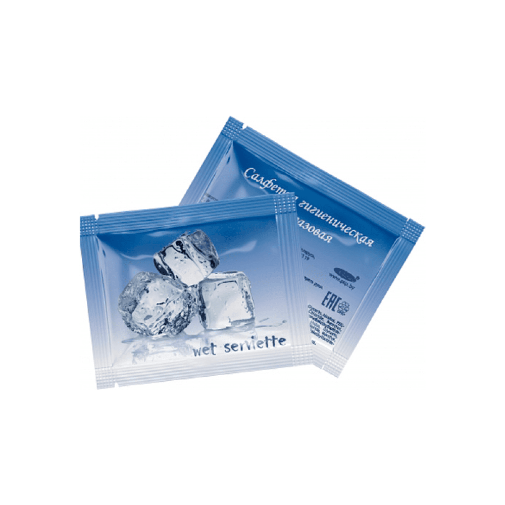 Салфетка влажная освежающая (саше), 100 шт/упак