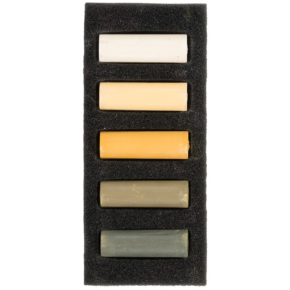 Набор мягкой пастели "Rembrandt Half Pastel", 5 цветов, охры - 2
