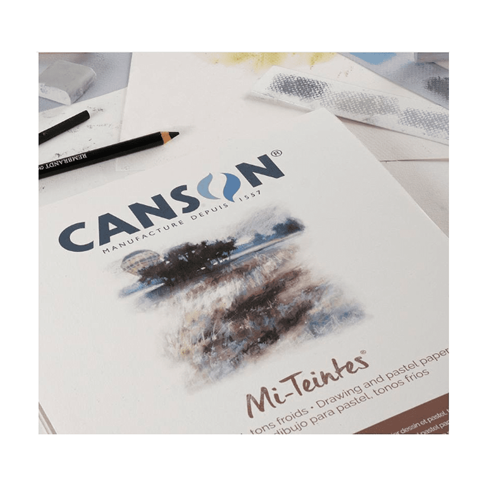 Блок-склейка бумаги для пастели "Mi-Teintes", 32x41 см, 160 г/м2, 20 листов, белый - 3