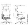 Кресло для руководителя SitZone U-060A, сетка, ткань, черный, пластик, 2 шт/упак, -30% - 7