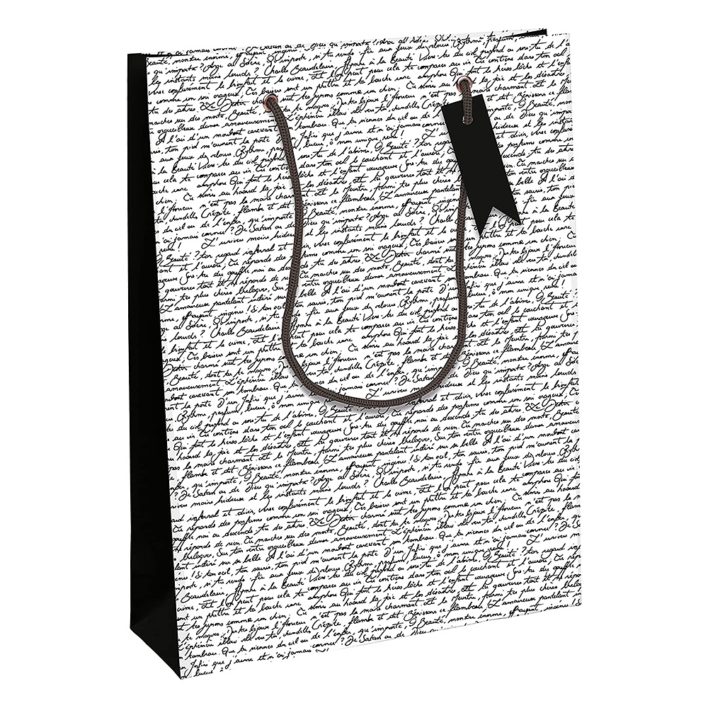 Пакет бумажный подарочный "Excellia. Baudelaire", 21.5x10.2x25.3 см