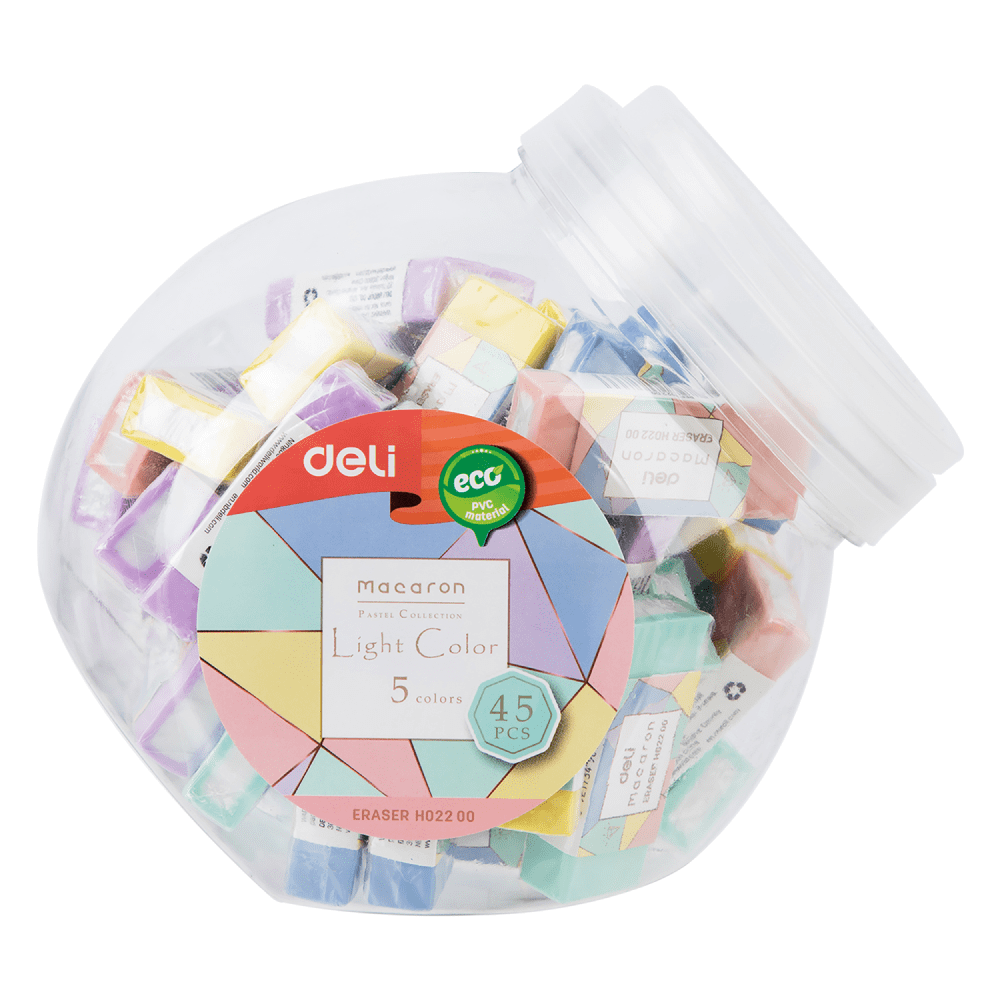 Ластик Deli "Macaron", ассорти - 3