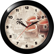 Часы настенные "992566", стекло, 290 мм, черный