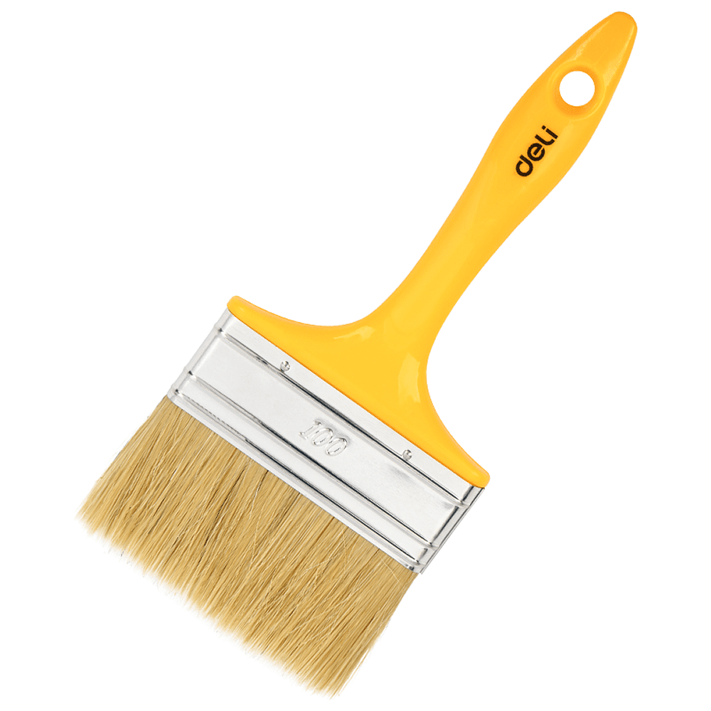 Кисть малярная Deli YS EDL509139, плоская, 4"-100 мм, смешанная щетина