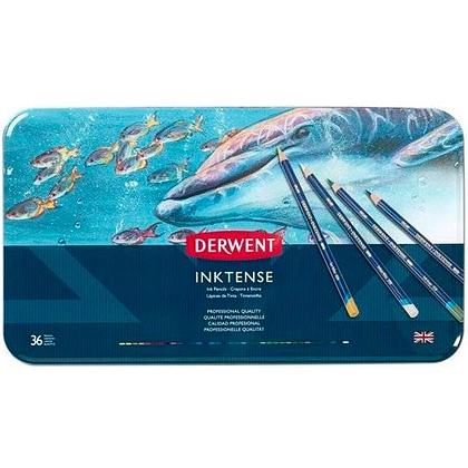 Набор акварельных карандашей "Inktense", 36 цветов - 2