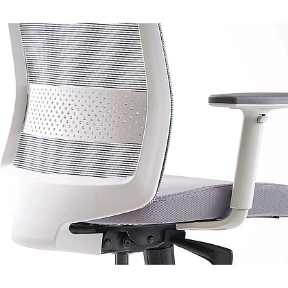 Кресло для руководителя BESTUHL "S30", сетка, ткань, пластик, черный - 7